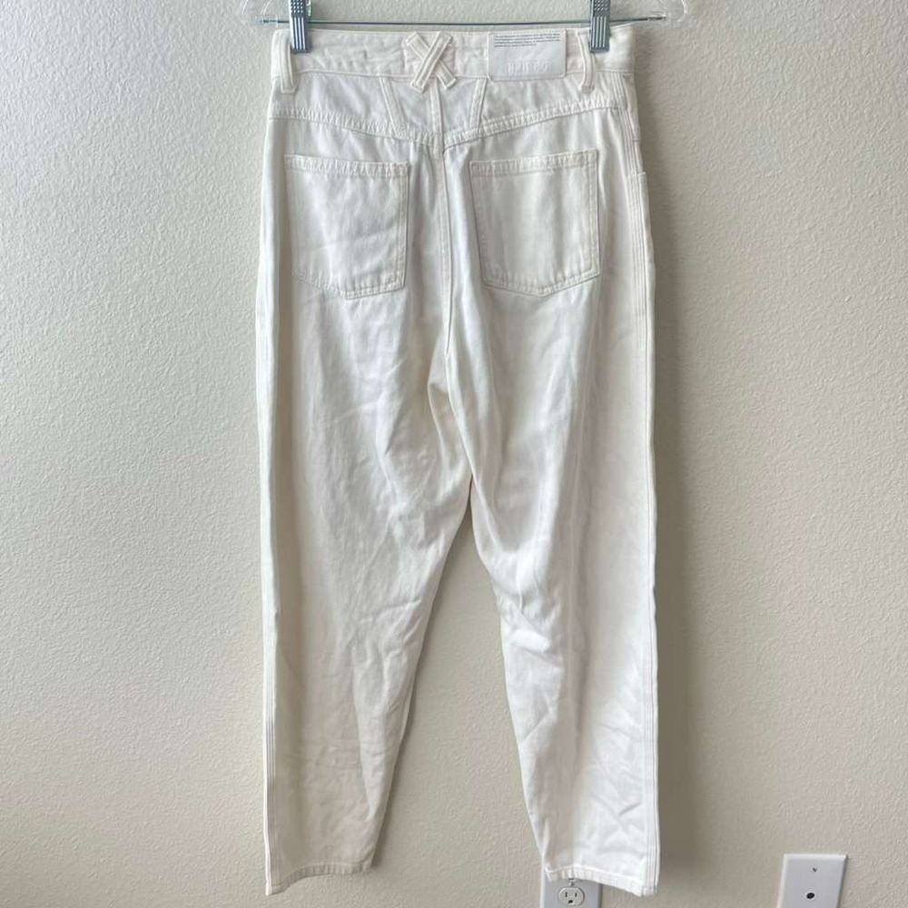 Closed Pedal Pusher High Rise Tapered‎ Jeans Off-White Organic Cotton Size 24 - Picture 2 of 6